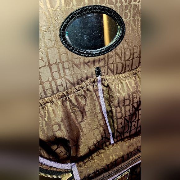 Henri bendel disturbed hatbox wheelie with hb heart keychain purse charm - Picture 10 of 12